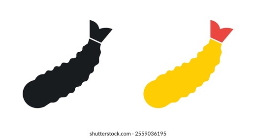 Tempura icons in black and colored version