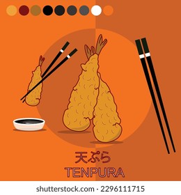 Tempura Illustration Logo Vector Mascot and Icon art