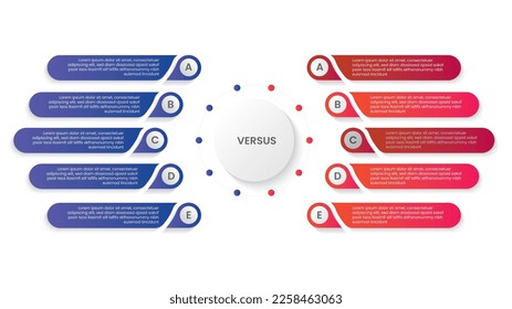 Ten 10 Steps Options Circle Modern Infographic Template Design	