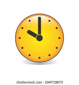 Ten o’clock Analog Clock Emoji Vector