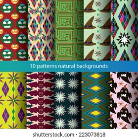 ten backgrounds patterns nature holiday and flowers