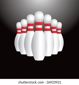 ten bowling pins