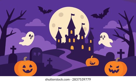 Ten cheerful ghost characters in varied Halloween costumes float in a clean two row arrangement on a white background, featuring witch, devil, vampire, pirate, mummy, wizard, and classic festive themes with candy and seasonal props. The playful flat artwork suits Halloween promotions, party materials, invitations, children activities, packaging, social media campaigns, and seasonal creative projects.
