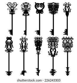 Ten different keys, vector