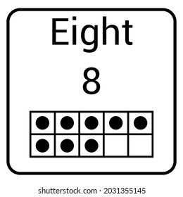 ten frame representation of the number