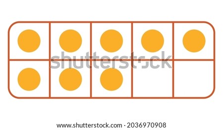 ten frame representation of the number