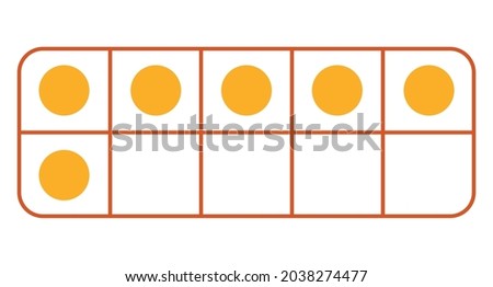 ten frame representation of the number