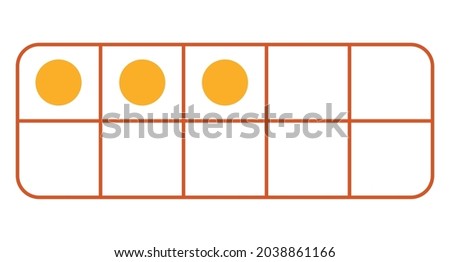 ten frame representation of the number