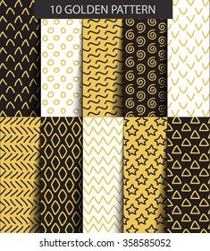 Ten golden geometric patterns