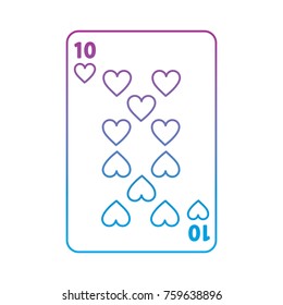 ten of hearts french playing cards related icon image 