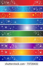 ten holiday banners