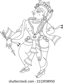 The ten incarnations of Lord Vishnu, 'Dashavtar' from Hindu Mythology. which he took to save the world from evil forces. ' Lorg Ram"