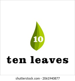 TEN LEAF ICON LOGO DESIGN