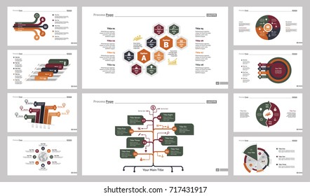 Ten Logistics Charts Slide Templates Set