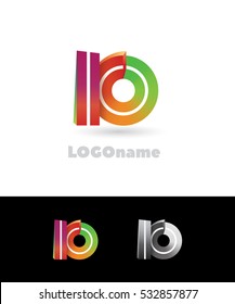 Ten logo.Anniversary emblem.Logo consisting of the numbers 1 and 0.Sign. Symbol.Vector