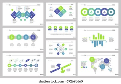 Ten Management Slide Templates Set