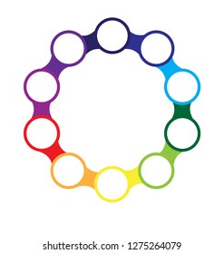 Ten Part Circle Graphic