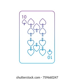ten of spades french playing cards related icon icon image 