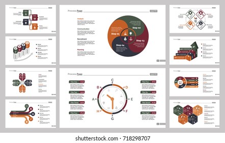 Ten Teamwork Charts Slide Templates Set