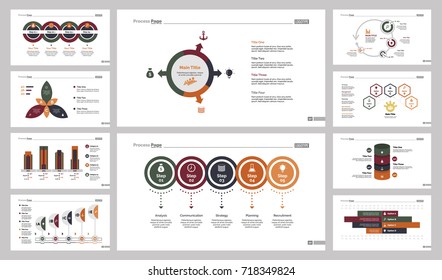 Ten Training Charts Slide Templates Set