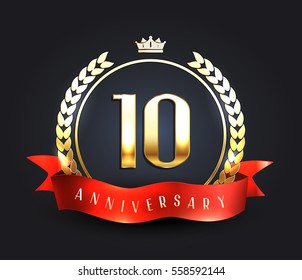 Forty Years Anniversary Banner 40th Anniversary Stock Vector (Royalty Free)...
