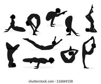 Ten yoga posture