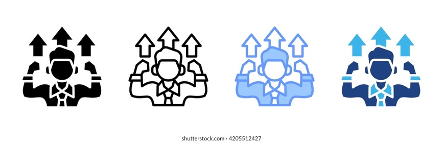 Tenacity icon set multiple style collection