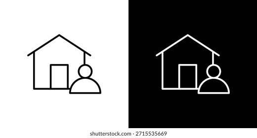Ícones de locatário para elementos de interface do usuário. Ilustração vetorial de alta qualidade.