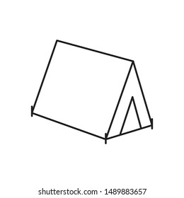 Tend minimal line icon vector
