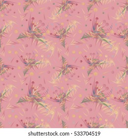 Tender abstract seamless pattern in pastel colors.