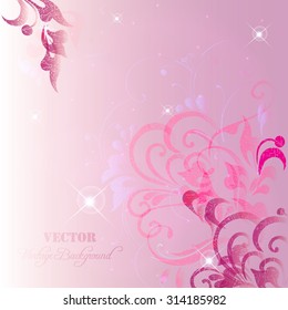 Tender background with  abstract flower. EPS10