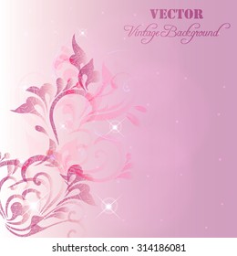 Tender background with  abstract flower. EPS10