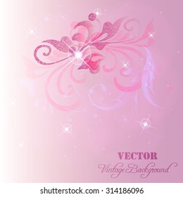 Tender background with  abstract flower. EPS10