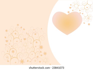Tender background for congratulation in pink-peachy tones