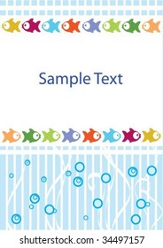 Tender background with fish and place for your text