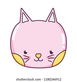 tender cat head nice animal