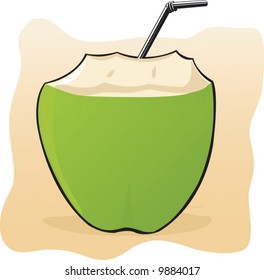  Tender Coconut And Straw	