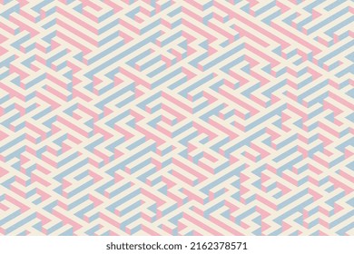 Color de la oferta maze patrón fondo abstracto con laberinto isométrico