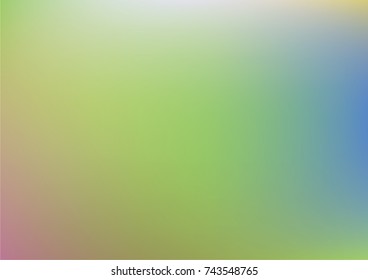 Tender dreamy pearlescent vector gradient overlay. Simple minimal horizontal cover design. Abstract glitch sparkling background. Modern technology banner. Iridescent fluorescent neon colored design.
