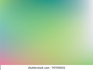 Tender dreamy pearlescent vector gradient overlay. Simple minimal horizontal cover design. Abstract glitch sparkling background. Modern technology banner. Iridescent fluorescent neon colored design.