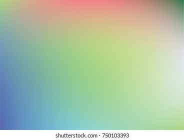Tender dreamy pearlescent vector gradient overlay. Simple minimal horizontal cover design. Abstract glitch sparkling background. Modern technology banner. Iridescent fluorescent neon colored design.