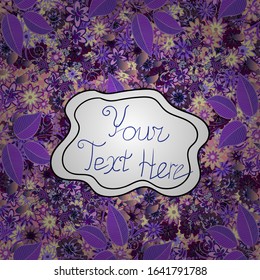 Tender fabric pattern. Doodles pattern. Vector. Seamless Abstract interesting background. Neutral, white and violet on colors.