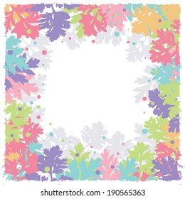 Tender floral vector background in pastel tones . All objects are conveniently grouped and are easily editable.
