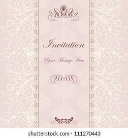 tender flowers invitation in vector