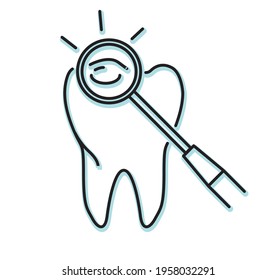 Tender Gums with Plaque - stock illustration as EPS 10 File