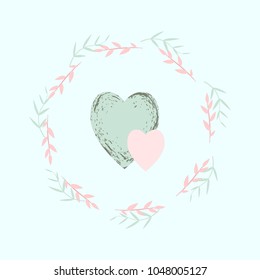 tender hearts with wreath