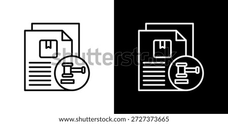 Tender icon black and white outline.