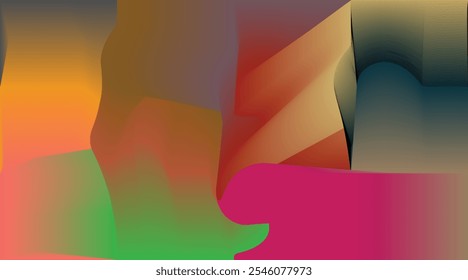 Tender Light Overlay Mesh Blue, Orange Color Gradient Vector Background.