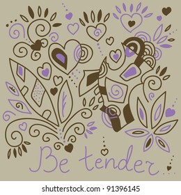 tender love holiday card
