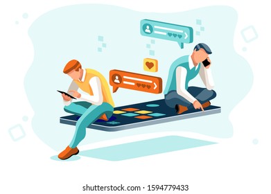 Tender man on dating have romance with his wife, together in joy holding emotions for togetherness. Husband in loving time, relaxed male romantic cartoon. Fall in love concept flat vector illustration